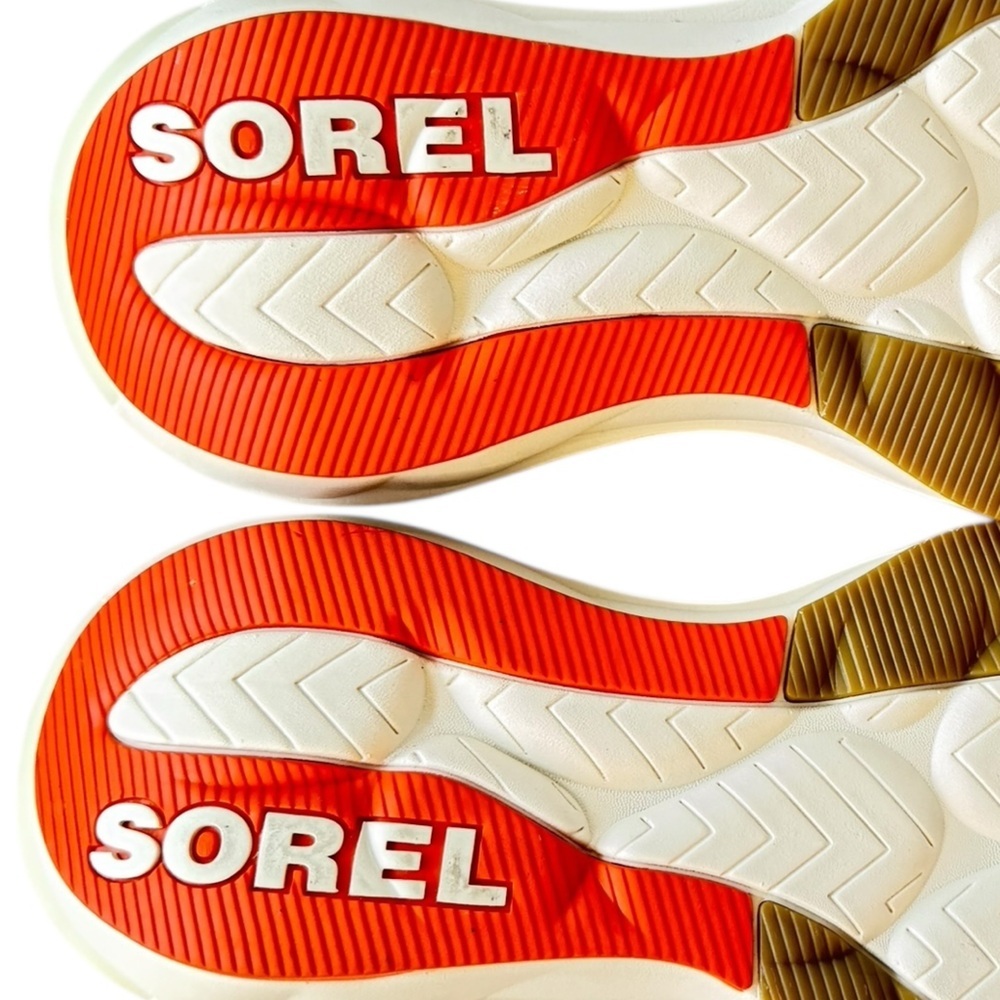 Sorel Explorer Defy Mid Sneaker High Top Tan with White Outsole Women's 9.5 - Picture 9 of 12